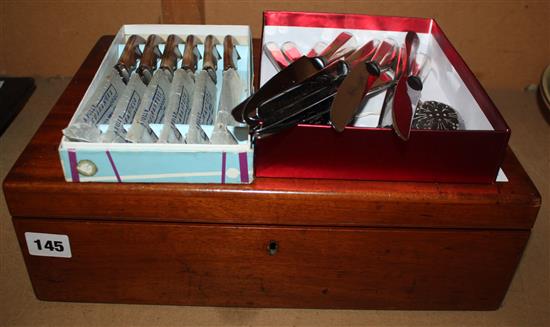 Plated flatware, knives etc
